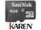 Micro Secure Digital microSDHC 4GB Sandisk