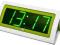 Biało zielony budzik Xonix - Zasilany sieciowo