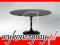 Stół TULIP czarna noga średnica 120cm blat czarny
