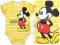 DISNEY Body MYSZKA MICKEY Żółte Paski ^68^ AB546