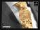 NOWY - - - JEDWABNY WESELE - - - 7cm ZLOTY KRAWAT