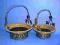 ZESTAW 2 METALOWYCH KOSZY KOSZ RETRO VINTAGE