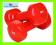 D80 HANTLE HANTELKI WINYLOWE FITNESS 2 x 3 kg NEW