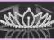 DIADEM DIAMOND CROWN- CYRKONIE SREBRZONY ślub