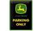 JOHN DEERE Plakietka emaliowana Parking Only