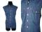 Jeansowa Męska Kamizelka  Klatka 124 cm L K361