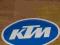 KTM  Oryg. naklejka z dawnych lat 19cm x 11 cm