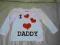 Bluzka koszulka t-shirt I LOVE DADDY serce