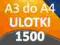 ULOTKI A3 SKŁADANE do A4 1500 szt PREMIUM 170g