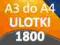 ULOTKI A3 SKŁADANE do A4 1800 szt PREMIUM 170g