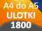 ULOTKI A4 SKŁADANE do A5 1800 PREMIUM 170g