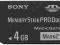 Karta pamięci Sony 4GB MemoryStick PRO Duo PSP fot