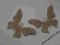 motyle z papieru do scrapbookingu 2szt