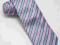 Krawat różowo niebieski Collection Adam BOX K39