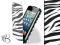 KLASYCZNA KABURA - ZEBRA STYLE - Apple iPhone 4 4S