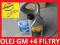OLEJ GM 5W30 DEXOS II + 4 FILTRY OPEL VECTRA C 1.9