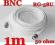 Kabel przewód BNC wtyk-wtyk RG58 U 1m 3500