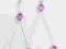 Fioletowe kolczyki z łezką - Viva Interwencje