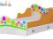 Łóżko z kolekcji Rainbow firmy BabyBest 180x90 cm