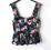 GORSET FLORAL bralet w kwiaty kwiatki róże NOWY