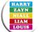 One Direction Names - przypinka