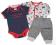 BHS BAMBINI komplet body kaftanik spodnie 56