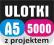 ULOTKI A5 5000 szt 135g z PROJEKTEM :: JAKOŚĆ