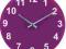 ZEGAR ŚCIENNY FIOLETOWY COLOUR MATCH /210B