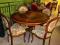 okrągły stół+4 szt krzesła w gobelinie