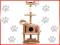 DRAPAK LEGOWISKO DLA KOTA CAT-TREE B-03 BRĄZ NOWY