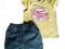 JEANSOWE SZORCIKI BOMBKI+BLUZECZKA Z FILIŻANKĄ 86