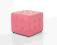 Condo Pufa 43x43 Różowa Skóra Ekologiczna