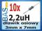 Dławik osiowy 2,2uH _ 3mm x 7mm _ 10 sztuk