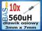 Dławik osiowy 560uH _ 3mm x 7mm _ 10 sztuk