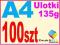 Ulotki/Ulotka Plakat A4 100 szt jednostronne