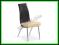 Eleganckie Krzesło metalowe K2 beżowo-czarne K-2