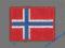 NORWEGIA flaga Termo naszywka od MOTOHAFT Oslo
