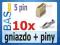 Gniazdo HU 5pin + piny _ 10 sztuk