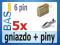 Gniazdo HU 6pin + piny _ 5 sztuk