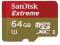 MICRO SD 64GB EXTREME (microSD HC) 45MB/S C10 UHS-