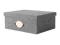 IKEA KVARNVIK Pudełko z pokrywką szary 38x29x15 cm