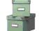 IKEA KASSETT Pudełko z pokrywką zielon 16x26 2 szt
