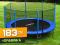 TRAMPOLINA OGRODOWA 183cm 6ft SIATKA +DRABINKA FIT