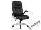 FOTEL Krzesło Obrotowe Q-021 Eco-Skóra CZARNY