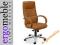 Fotel biurowy LINEA chrom Skóra naturala. OKAZJA!!