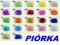 PIÓRA PIÓRKA KOLOROWE