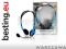 STEROFONICZNE SŁUCHAWKI Z MIKROFONEM HEADSET ~BLUE
