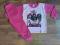 Śliczna piżamka dziewczęca różowa bawełna 98