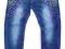 SPODNIE JEANS RURKI VINTAGE Z CEKINAMI 110-116cm