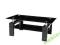 ŁAWA A08-2 CZARNY SZKŁO HARTOWANE SALON POKÓJ